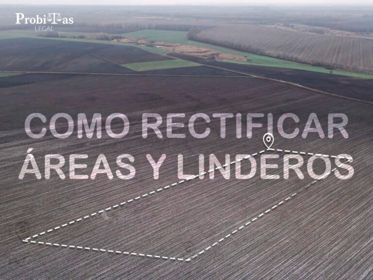 Cómo puedo rectificar las áreas y linderos de mi inmueble